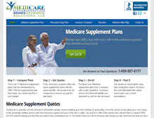 Tablet Screenshot of medicaresupplementshop.com